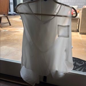 WHITE BLOUSE BARELY WORN